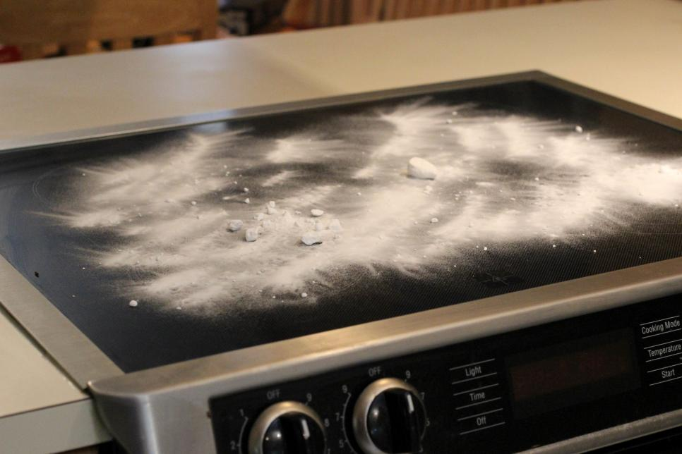 cleaning electric coil stove top